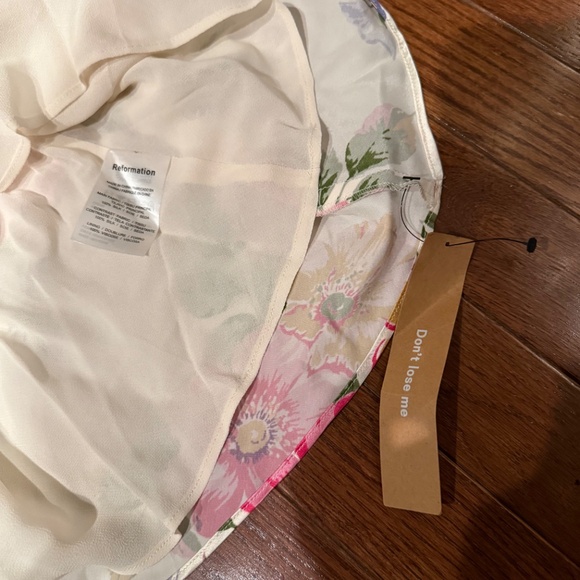 NWT Reformation Kailyn Silk Dress Sz 6 - Picture 3 of 5